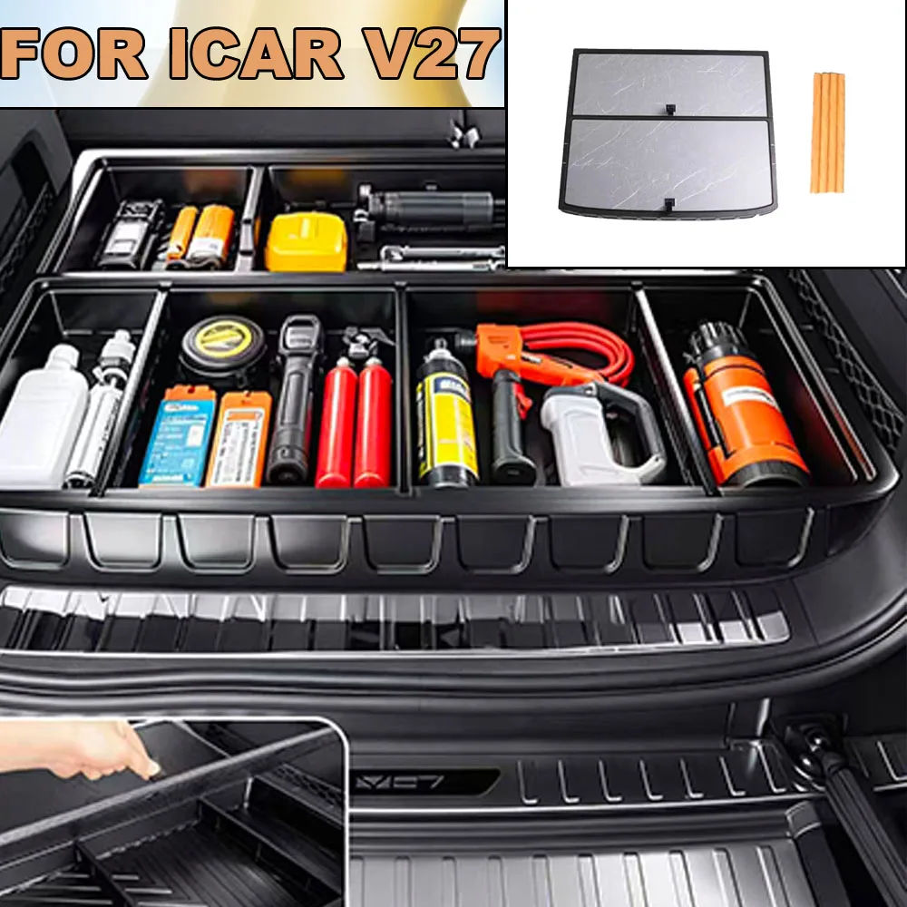 

Chery ICAR V27 2026-2027 Trunk Storage Box Rear Trunk Flat Sleeping Organizer Outdoor Camping Bed Table Board