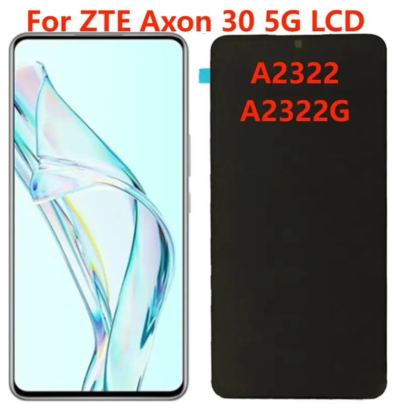 

6.92" AMOLED Original For ZTE Axon 30 5G A2322 A2322G LCD Display With Frame Screen Touch Digitizer Panel Assembly Replacement