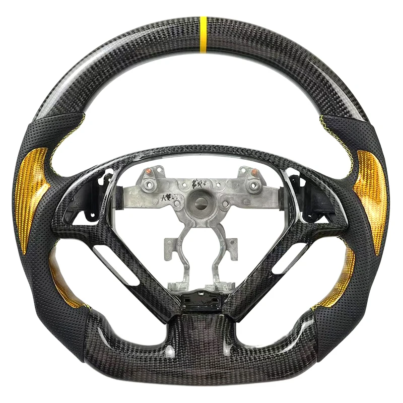 

2008-2014 Infiniti G37 G35 G25 G20 Q60 Coupe and Sedan Models Carbon Fiber Leather Steering Wheel for Cars