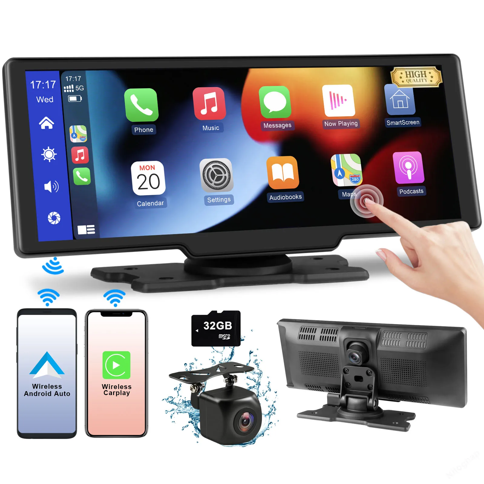 

Auto electronics 10.26 inch car camera Touch Screen Linux System wireless Carplay Airplay Android global Navigation Car Dash Cam