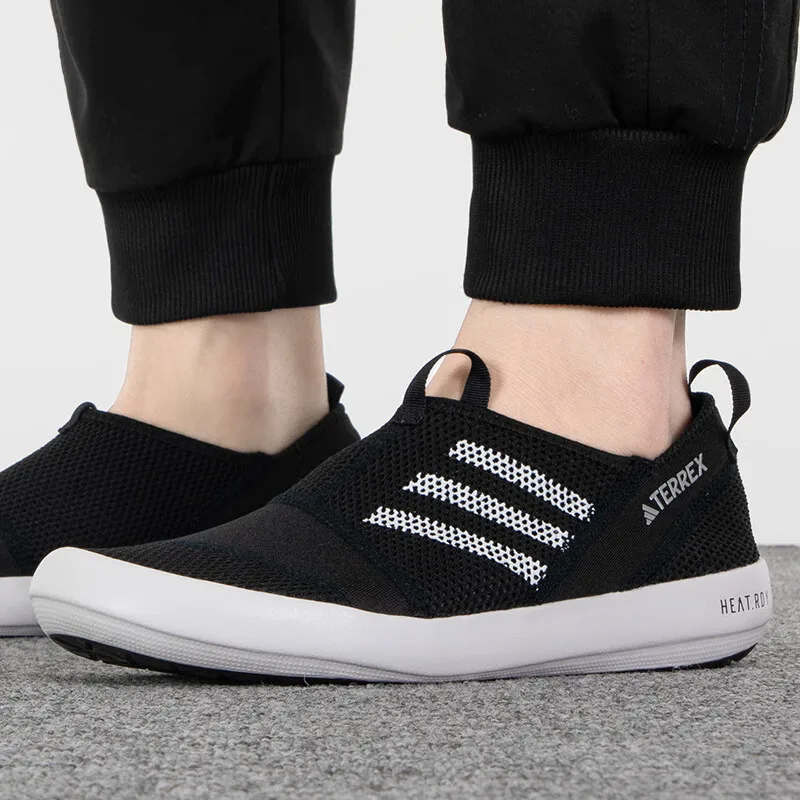 Adidas-Calçados Esportivos Resistentes ao Desgaste Masculino, Sapatos Aquáticos Respiráveis, Superfície de Malha, Nova Moda, Outono, HP8644, 2024