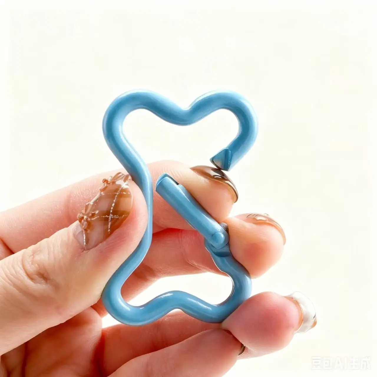 10pcs Cute Colorful Metal Bone Shape Ring Snap Hook Spring Gate Trigger Clasps Clips for DIY Leather Craft Belt Strap Webbing image 2