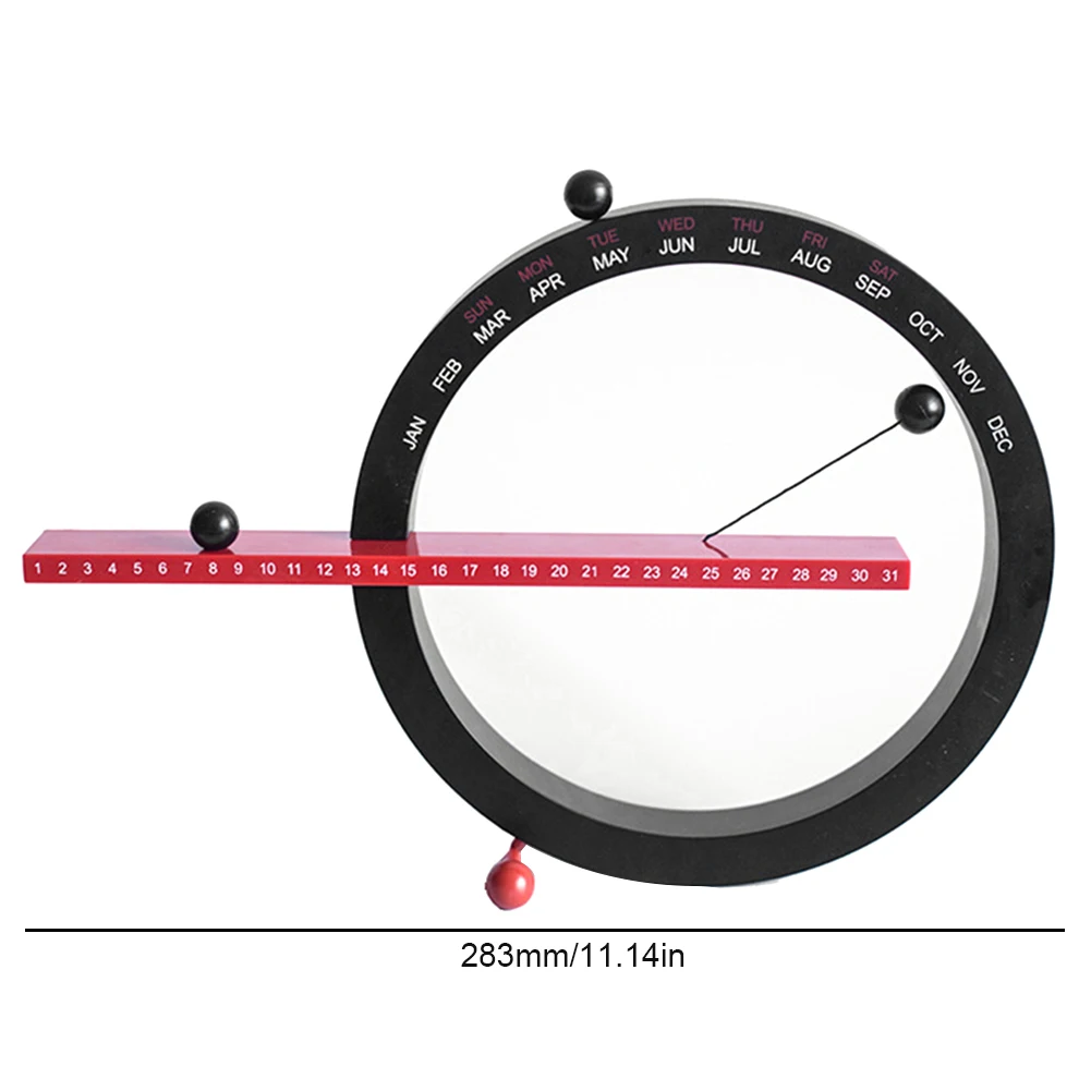 

Magnetic Ball Perpetual Calendar with Month Week Date Creative Wall Calendar Novelty Desk Calendar for Home Living Room