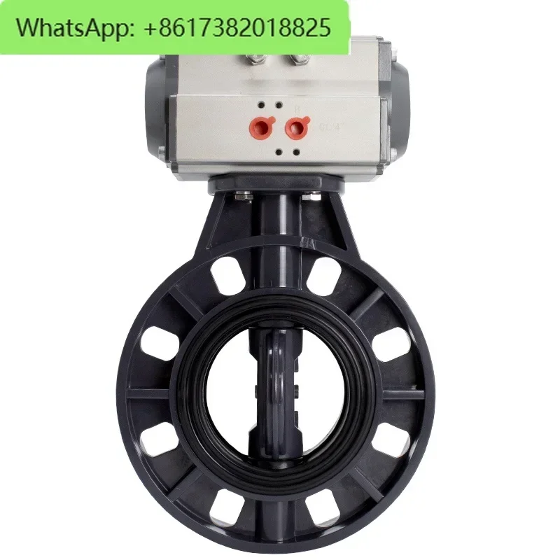 

Пневматический дроссельный клапан ПВХ, химический пластик, устойчивый к коррозии, кислотостойкий клапан, 63, 75, 90, 110, 160, 200,