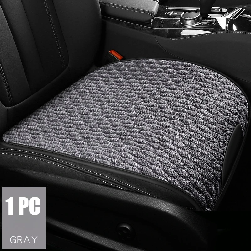 Universal Car Seat Cushion for the Front Row, High-Quality, Comfortable, Durable, Easy-Care Linen Car Seat Cushion, Suitable for All Seasons, Not Hot in Summer, Not Cold in Winter, a Must-Have for Cars, Enhancing the Driving Experience