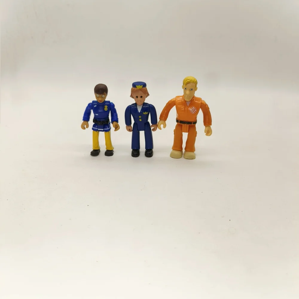 5/8pcs/Set Fireman Sam Figures Toys Joint Movable Anime Fire Woman Action Figuras Dolls for Kids Birthday Xmax Gift