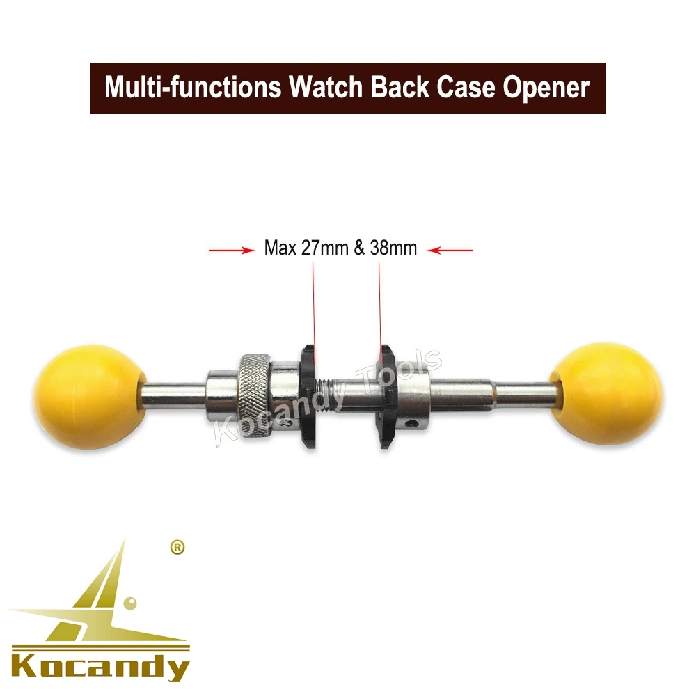 Multi-functions Watch Back Case Opener Double Rolling Balls for Thread Screw Repair Remover Tools