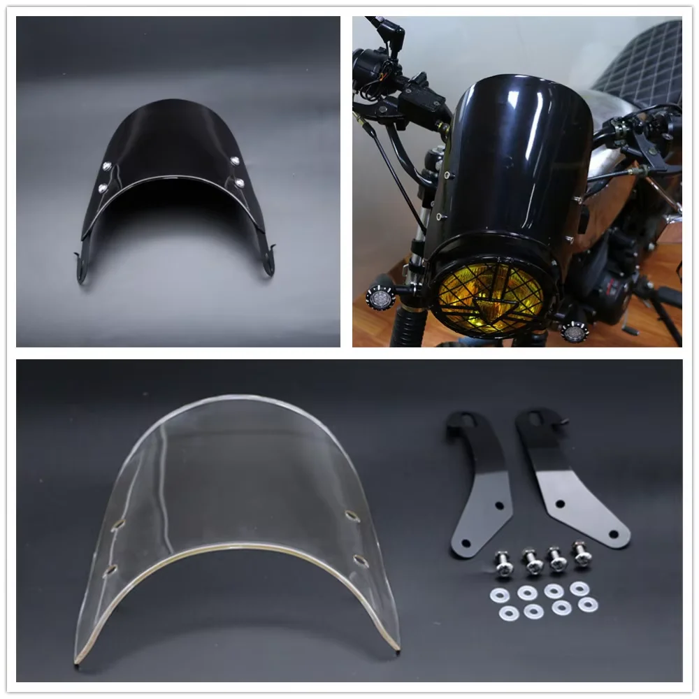 Windscreen Pare-brise For Bonneville/SE/T100/T120 2001-2017 Thruxton 900 2003-2015 Motorcycle Windshield Wind Deflectors