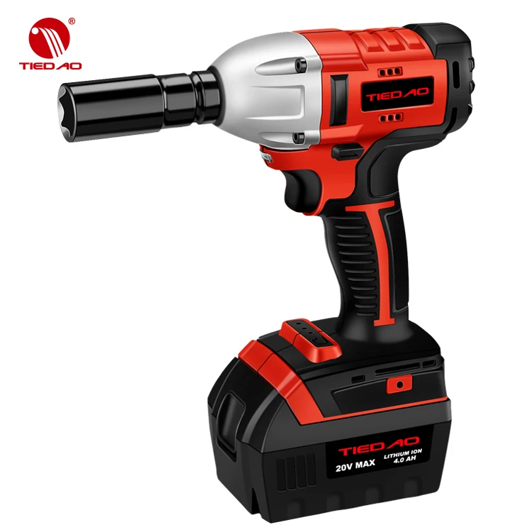 

TIEDAO Brushless impact wrench 1/2 Cordless Impact Wrench with 3000Ah 4000Ah 6000Ah lithium battery tce2006