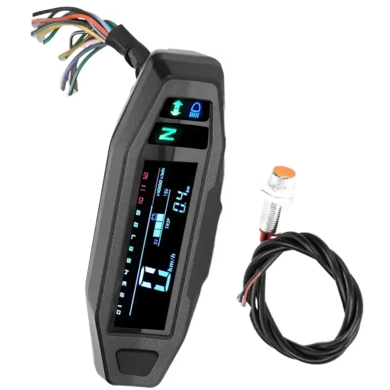 

For Honda Harley Universal Motorcycle Speedometer Digital Speed Meter LED Tachometer Dashboard Instrument Panel Meter LCD Displa