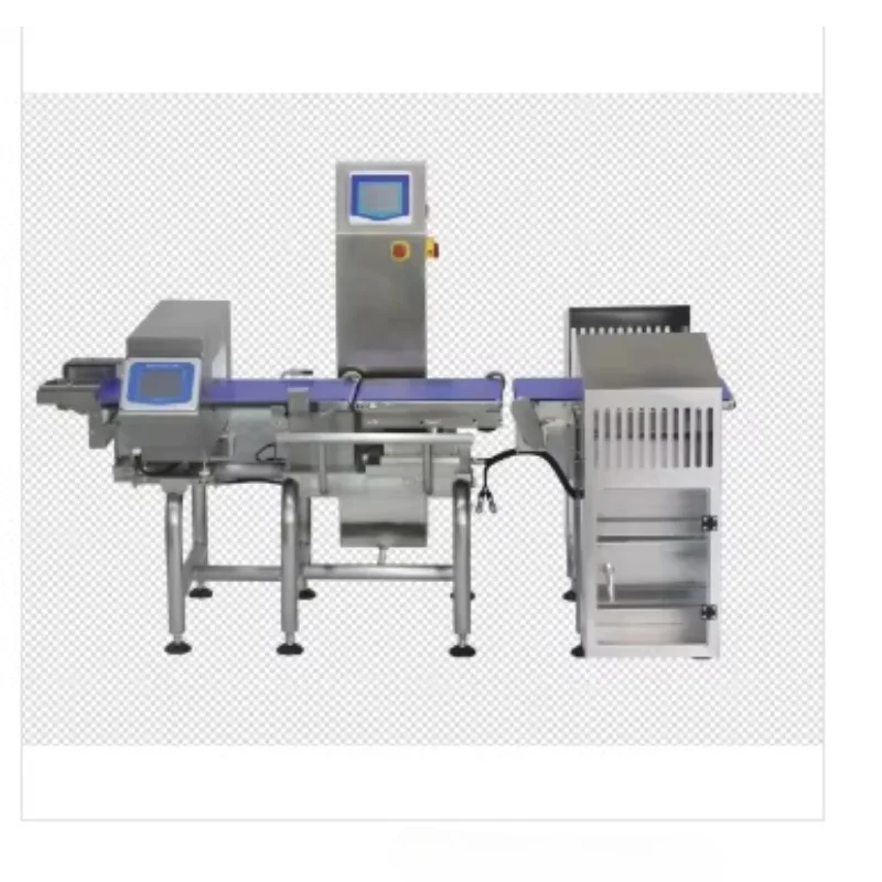 Customized 3 Screen Languages Combined Metal Detector And Check Weigher Food Inspection Equipment