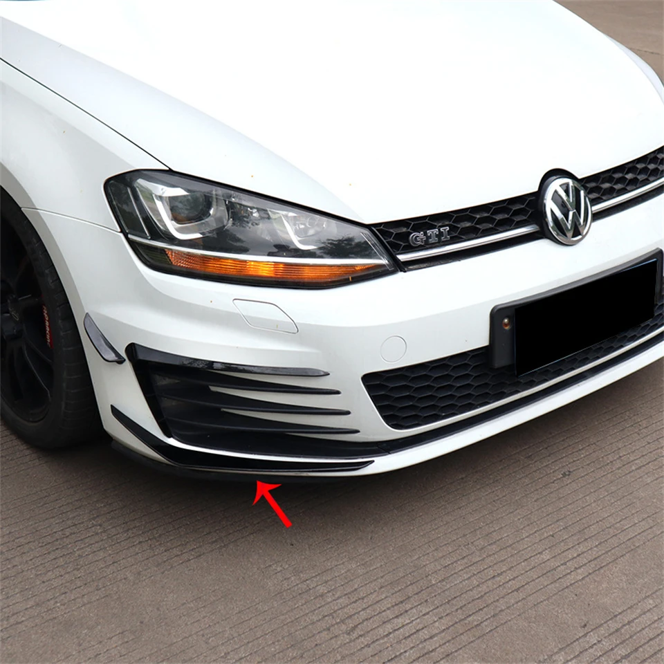 Dla VW Golf 7 MK7 GTI GTD 2012-2017 Zderzak przedni Boczne wykończenie wentylacyjne Światło przeciwmgielne Rama wlotowa Kratka Splitter Spoiler Lip Canard — zdjęcie 2