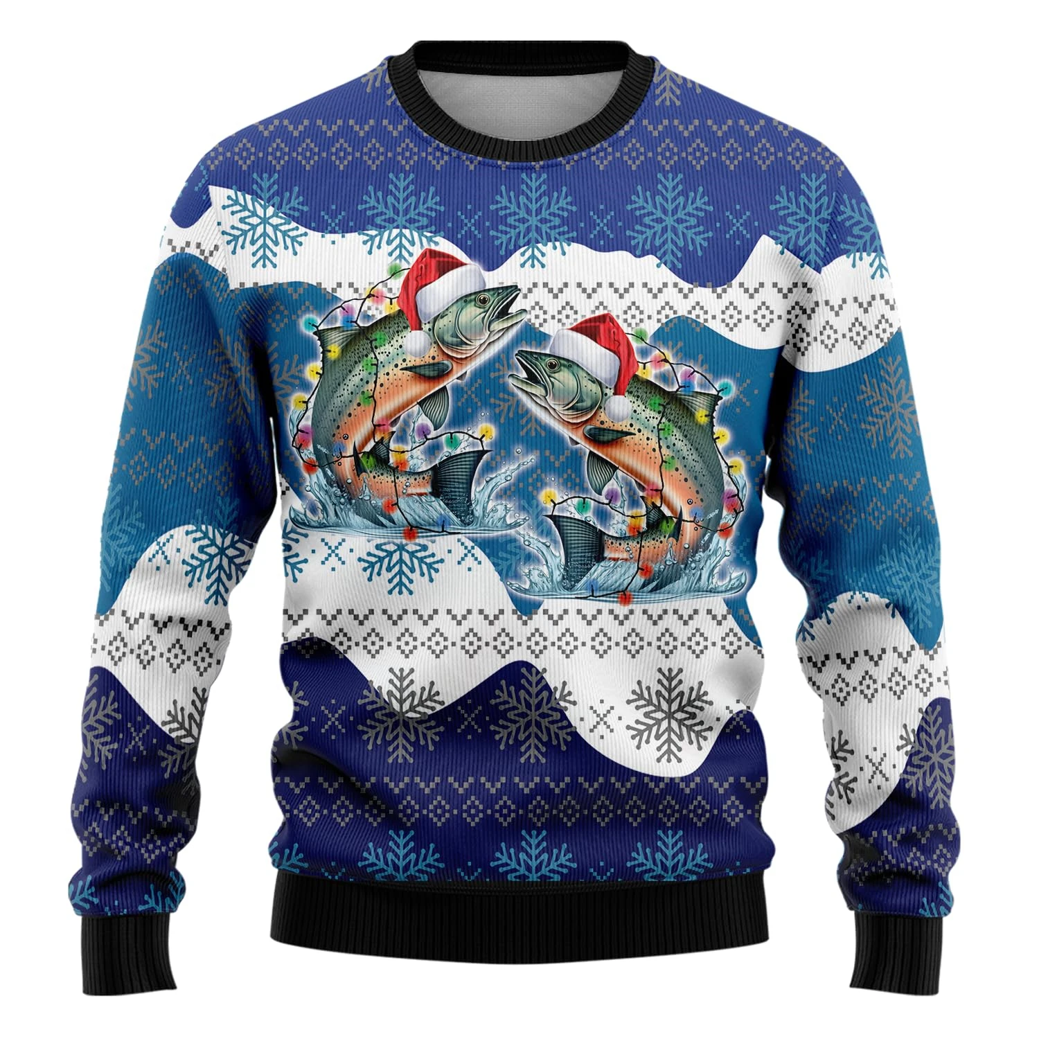 جديد عشاق الصيد البلوزات عيد الميلاد القبيحة للرجل الملابس صياد للجنسين عيد الميلاد البلوز مجموعة نادي الأسماك عيد الميلاد سترة الحفلات