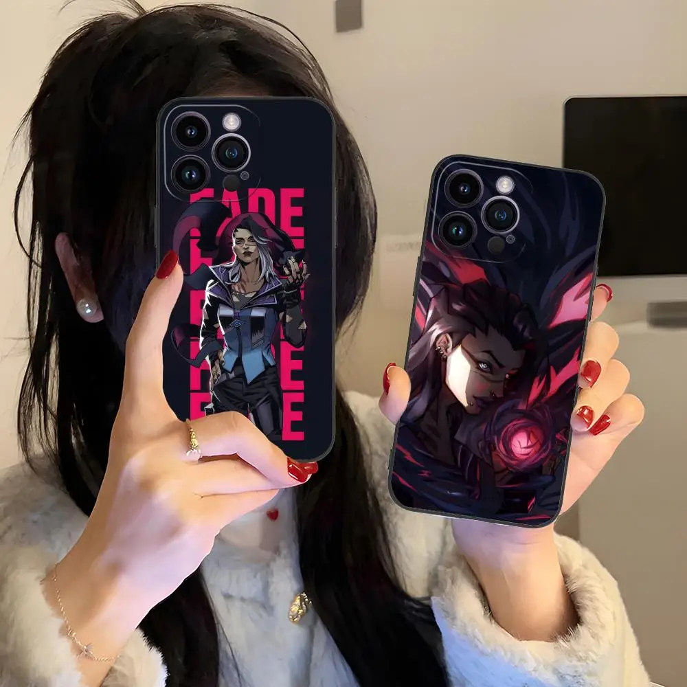 

Valo Fade Phone Case for iPhone 17 16 15 14 13 12 11 X XR XS 8 7 Air Pro Max Plus Mini Soft TPU Shockproof Cover