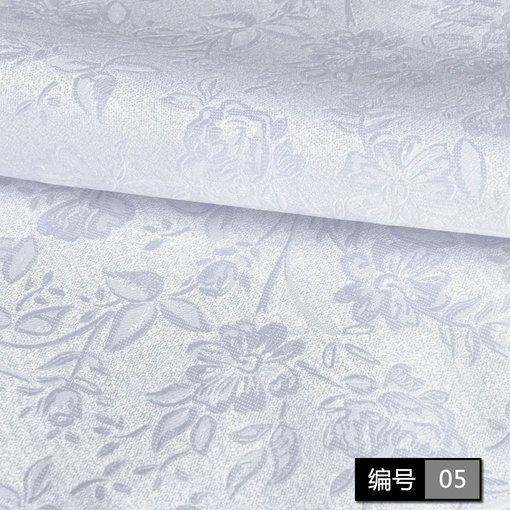 Men White Paisley Jacquard Pocket Square 23cm Fine Edging Business Formal Suit Handkerchief Daily Wedding Party Accessory