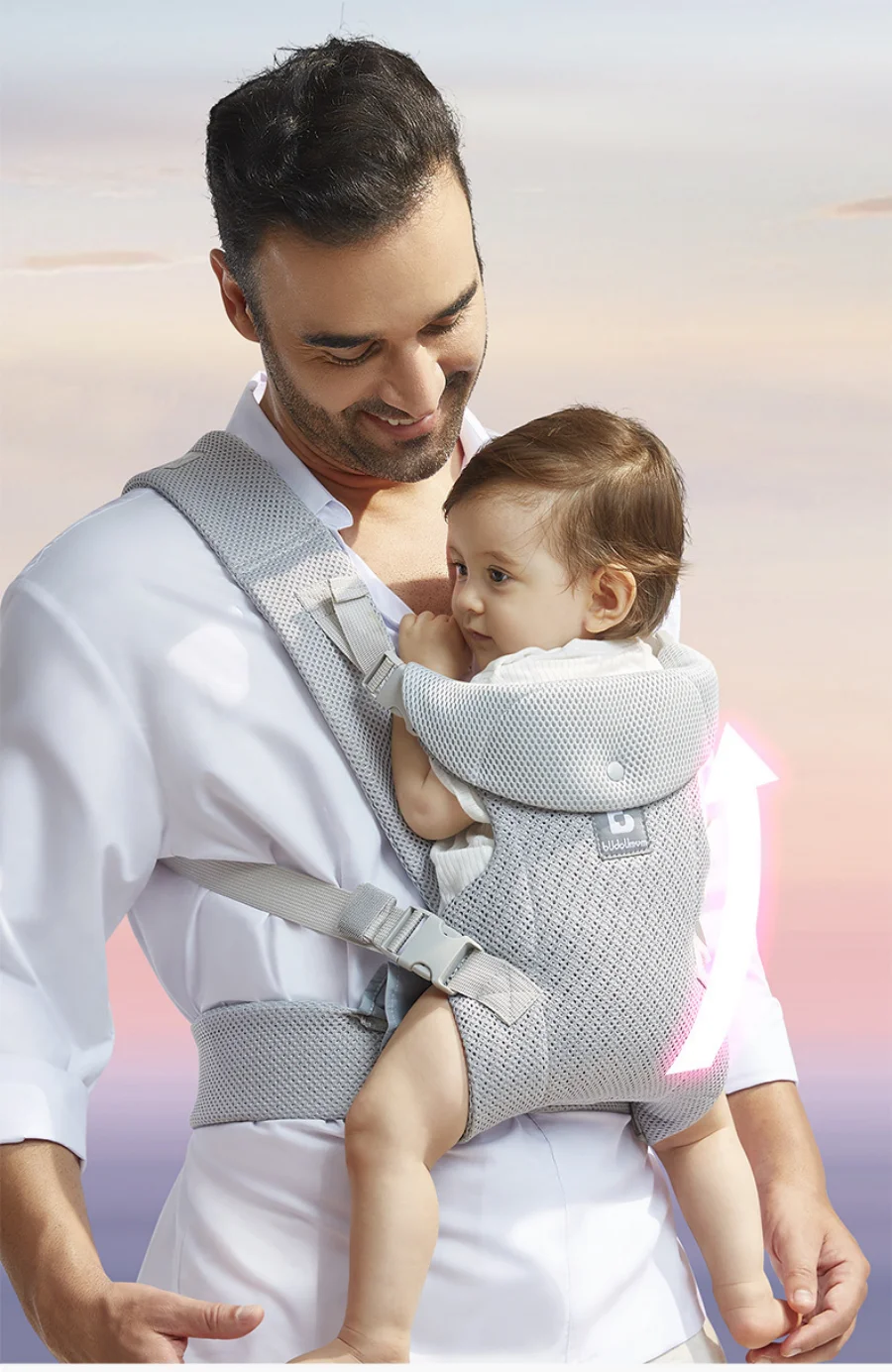 حاملة أطفال جديدة من عمر 0 إلى 48 شهرًا، حاملة أطفال مريحة، حامل هيبسيت للأطفال الرضع، مواجهة أمامية، كنغر مريح #4