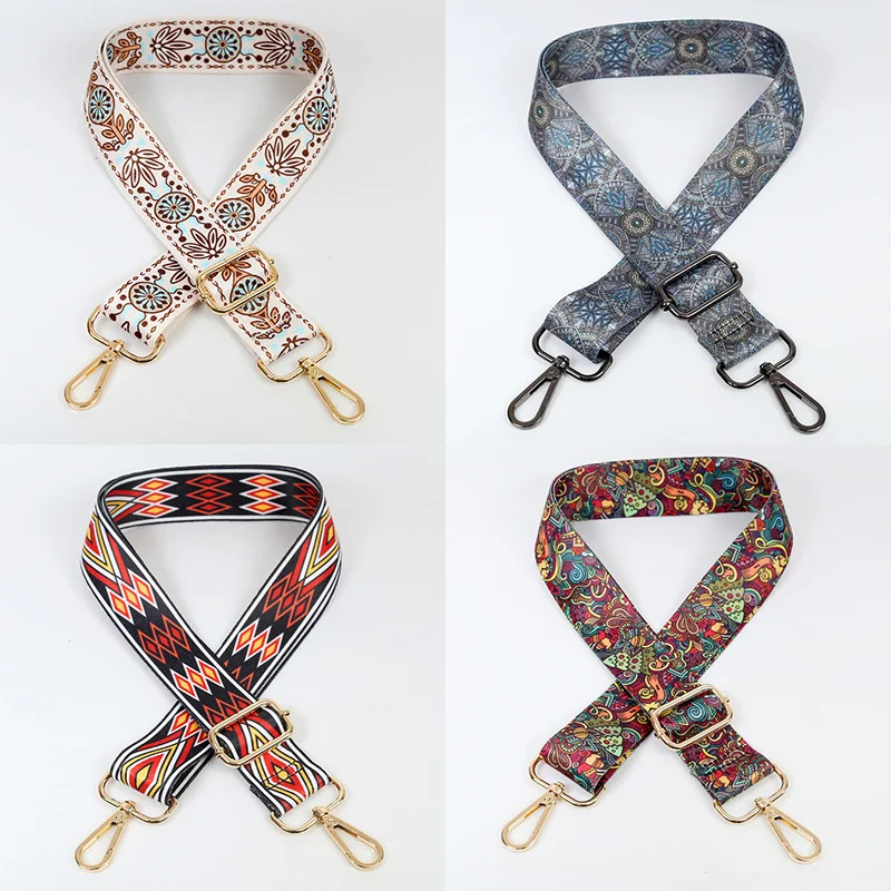 

Ethnic Style Colorful Shoulder Strap Replaceable Bag Strap for Women Travel Accessories