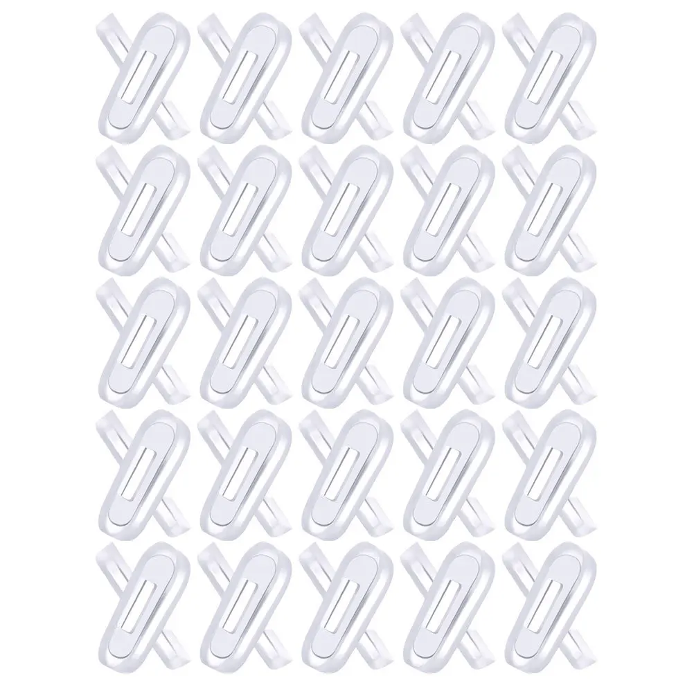 

25Pairs Glasses Nose Pad Replacement Soft Silicone Eyeglass Nose Pieces Non-Slip Height Adjustable Cushions for Clear Vision