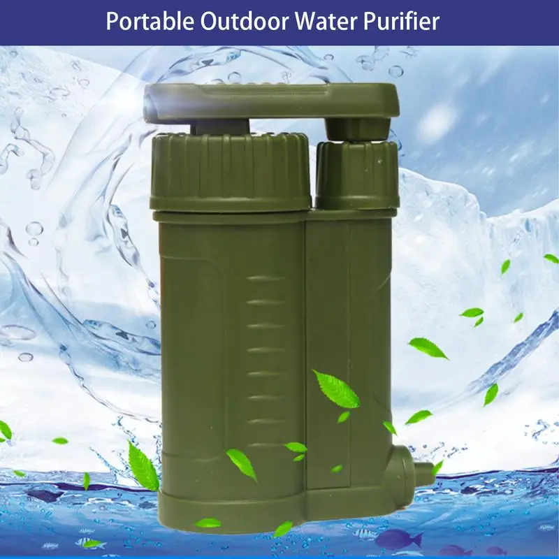 

Outdoor Water Filter Purifier Emergency Gear Water Filter For Survival Outdoor Water Purification Solution For Hiking Camping