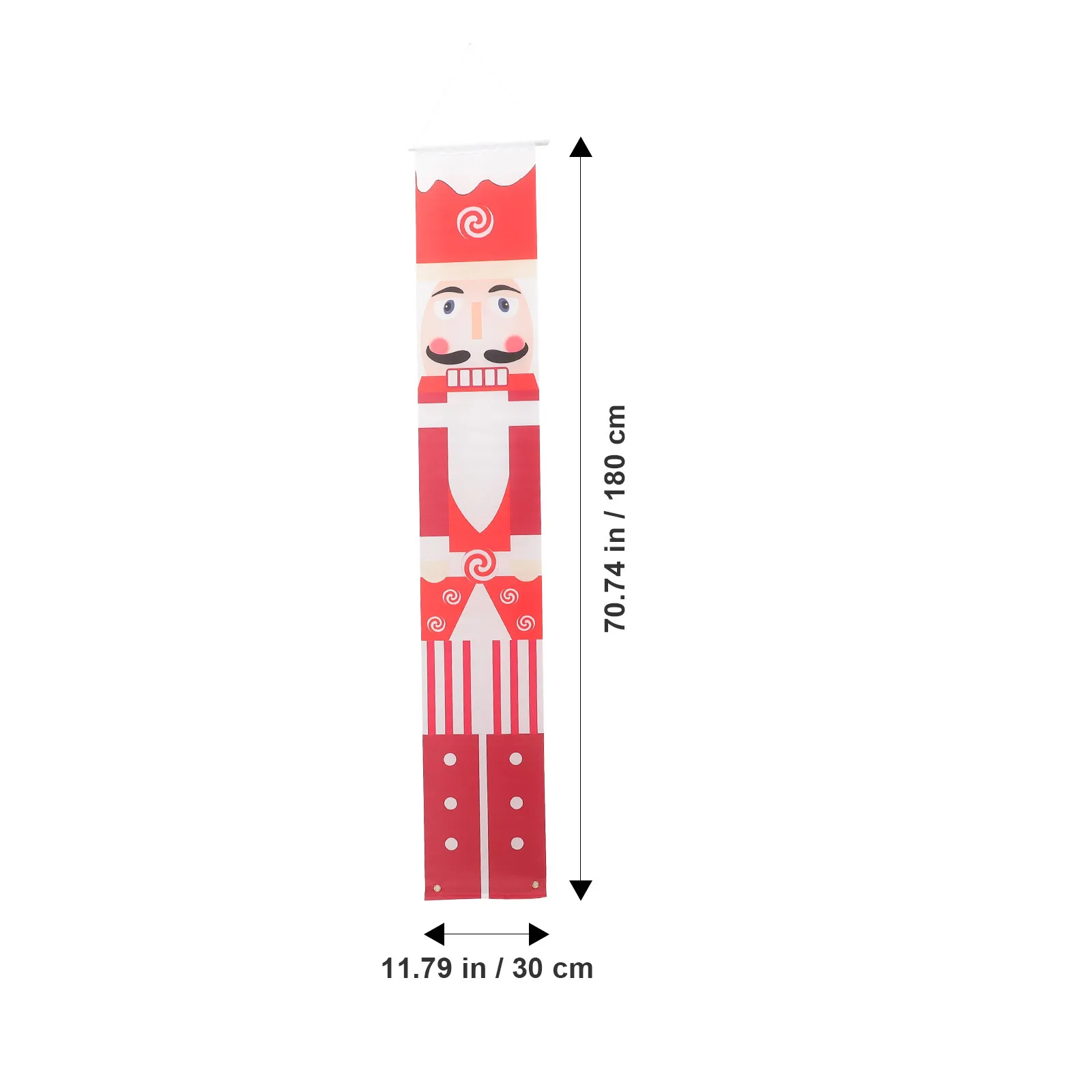 Christmas Door Banner Polyester Holiday Couplet Hanging Flag for Front Porch Home Office Xmas Party Decoration