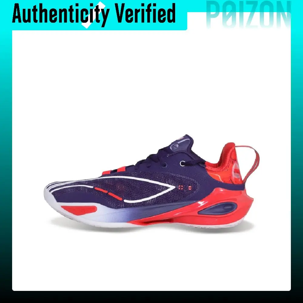 Li Ning Flash Strike 11 Low top Basketball Shoes Men's Navy ABAU053-22
