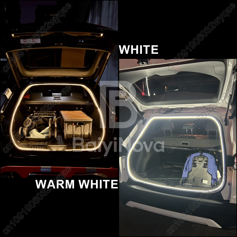 Customized For Toyota RAV4 2013-2024 Car LED Trunk Light Flexible Atmosphere Light Tail Box Light Interior Decor Accessories
