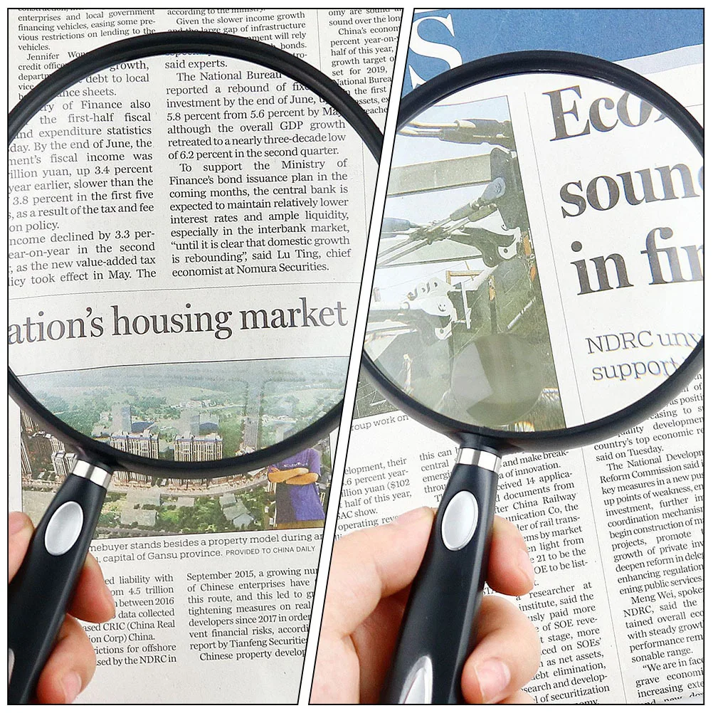

Elderly Reading Magnifier Large Lens Portable Handheld Magnifying Tool Practical Reading Accessory for Books Newspapers