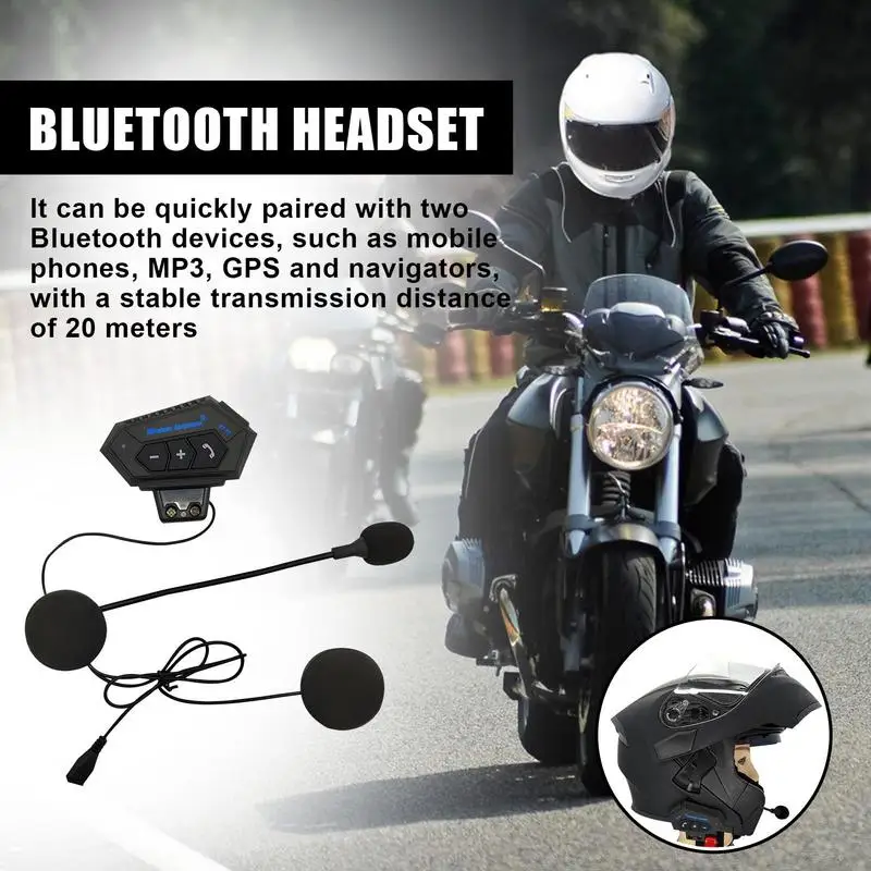 Auriculares inalámbricos con Bluetooth 5,0, cascos más finos para motocicleta, altavoces para cascos de carreras