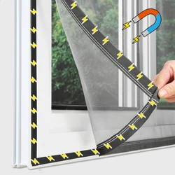 มุ้งกันยุงหน้าจอแม่เหล็กแบบใหม่มีตาข่ายที่มองไม่เห็นขนาดที่กําหนดเอง ม่านกันแมลงและแมลง รถยนต์ ประตู หน้าต่าง