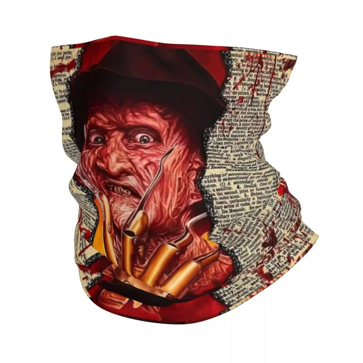 Horror Movie Character Bandana Neck Gaiter for Ski Running Women Men Wrap Scarf Halloween Film Headband Warmer