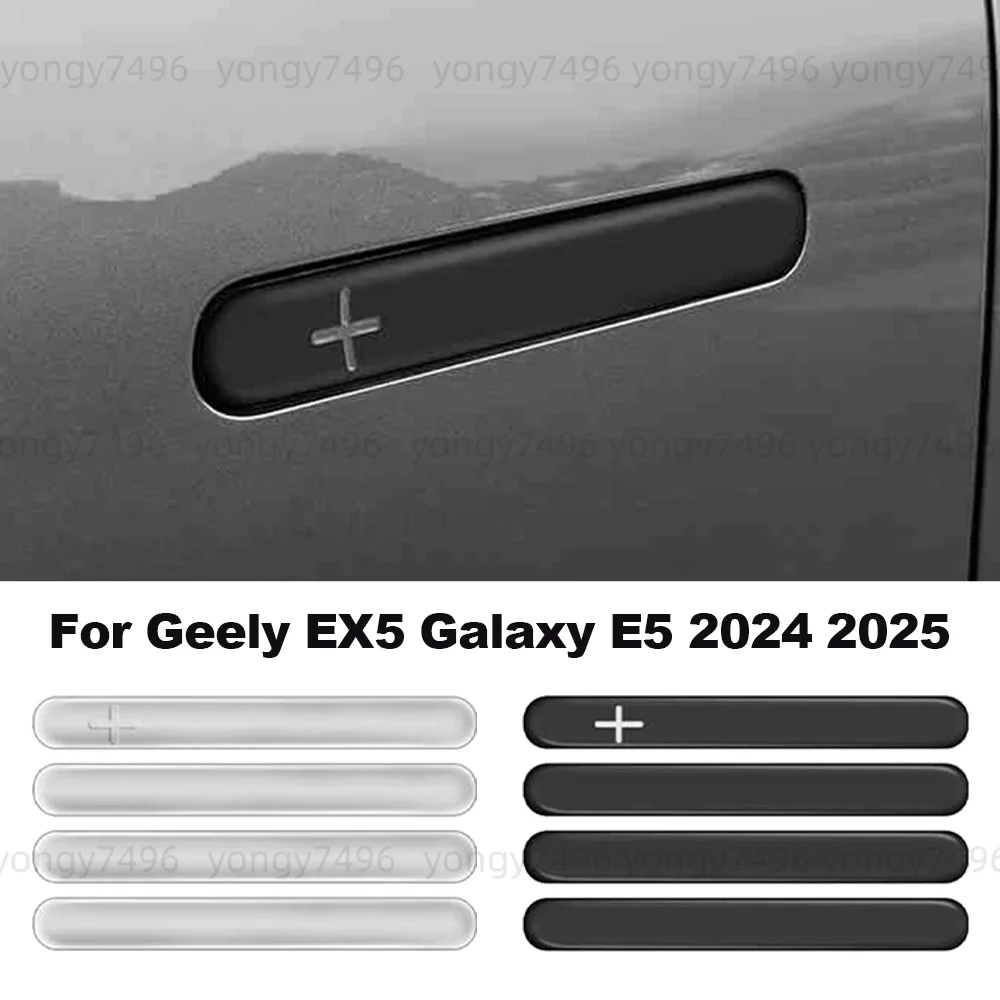Car Upgrade For Geely EX5 Galaxy E5 2024 2025 Crystal Clear Door Handle Protectors Anti-Scratch TPU Protective Film Sticker