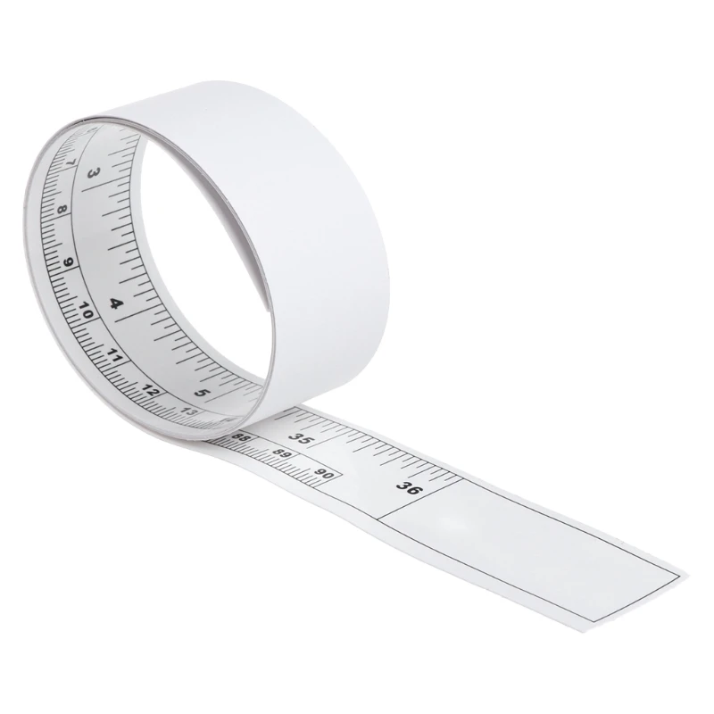 Lightweight Self Adhesive Metric Measure Tape Vinyl Ruler Suitable for Sewing Machine Sticker 45/90cm 18/36-inch Drop ship