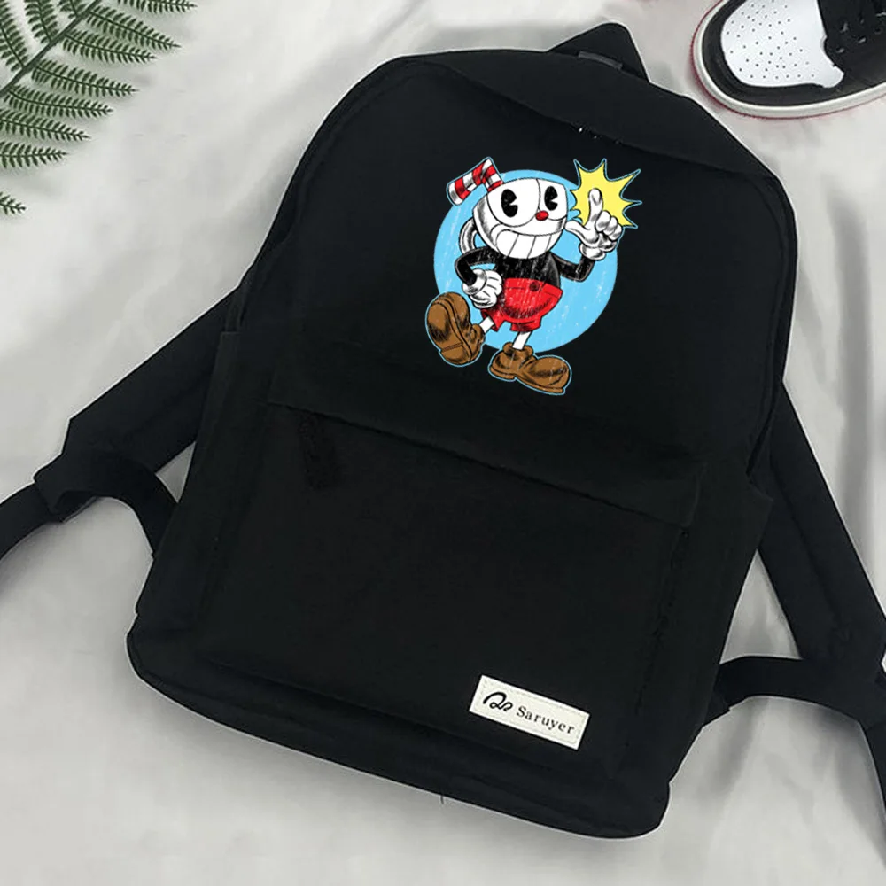 

Модные сумки Cuphead, рюкзаки, аниме 2022, рюкзак для ноутбука для мужчин и женщин