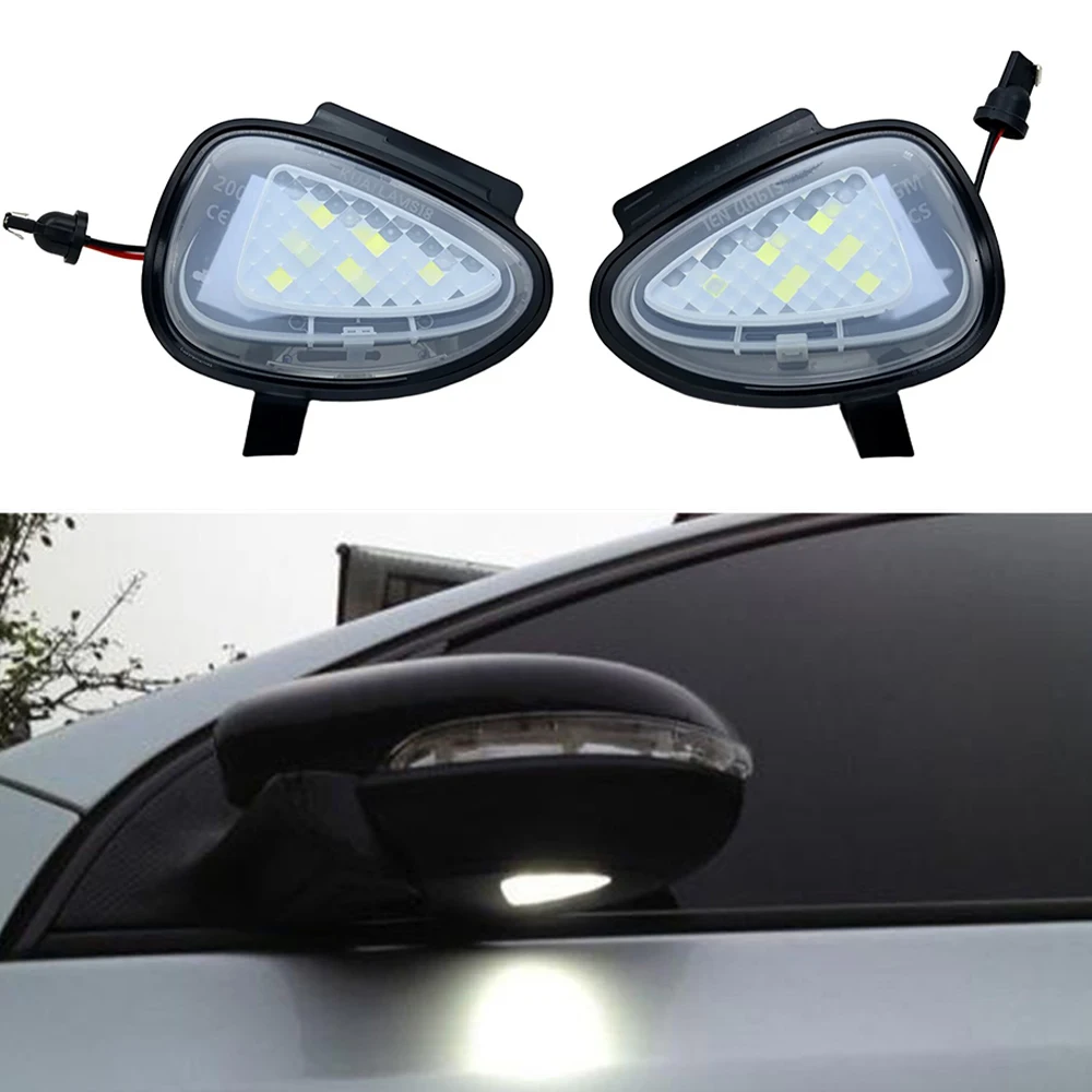 

2 шт./компл. светодиодная лампа под зеркалами для Volkswagen Golf 6 Gti Golf 6SMD белого цвета высокой мощности для VW Cabriolet Touran