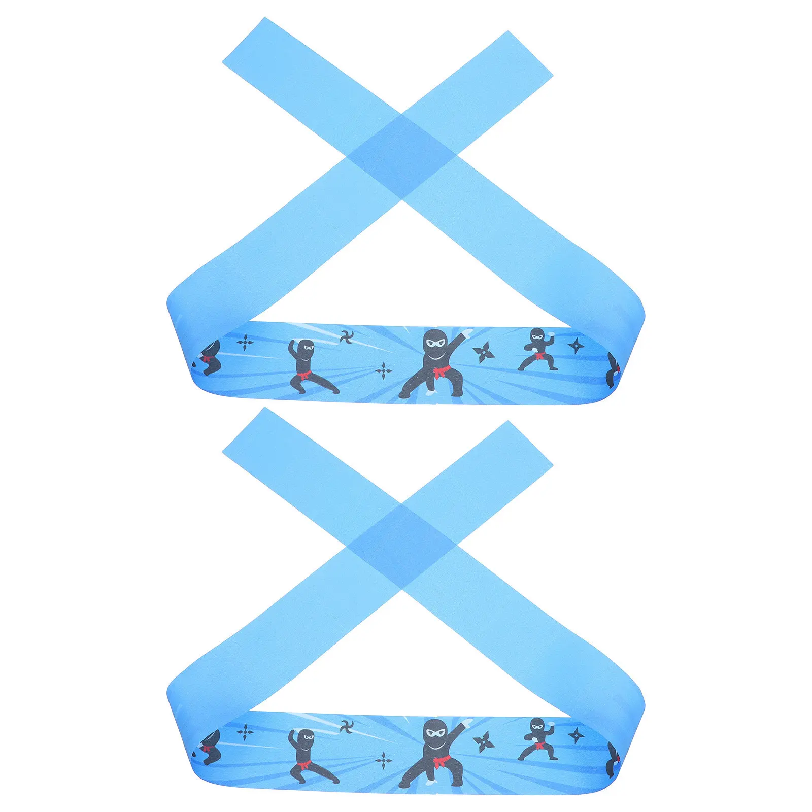 

2pcs Japanese Style Ninja Print Headband Bandana Sweatproof Sports Cooking Headwear Comfortable Breathable For
