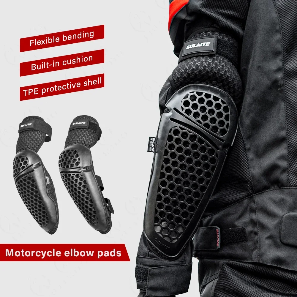 Motocicleta Cotovelos e Joelheiras, Motocross Joelho Brace, Mesh Moto Elbow Protector, Joelheiras Esportivas, Proteções de Esqui, Downhill