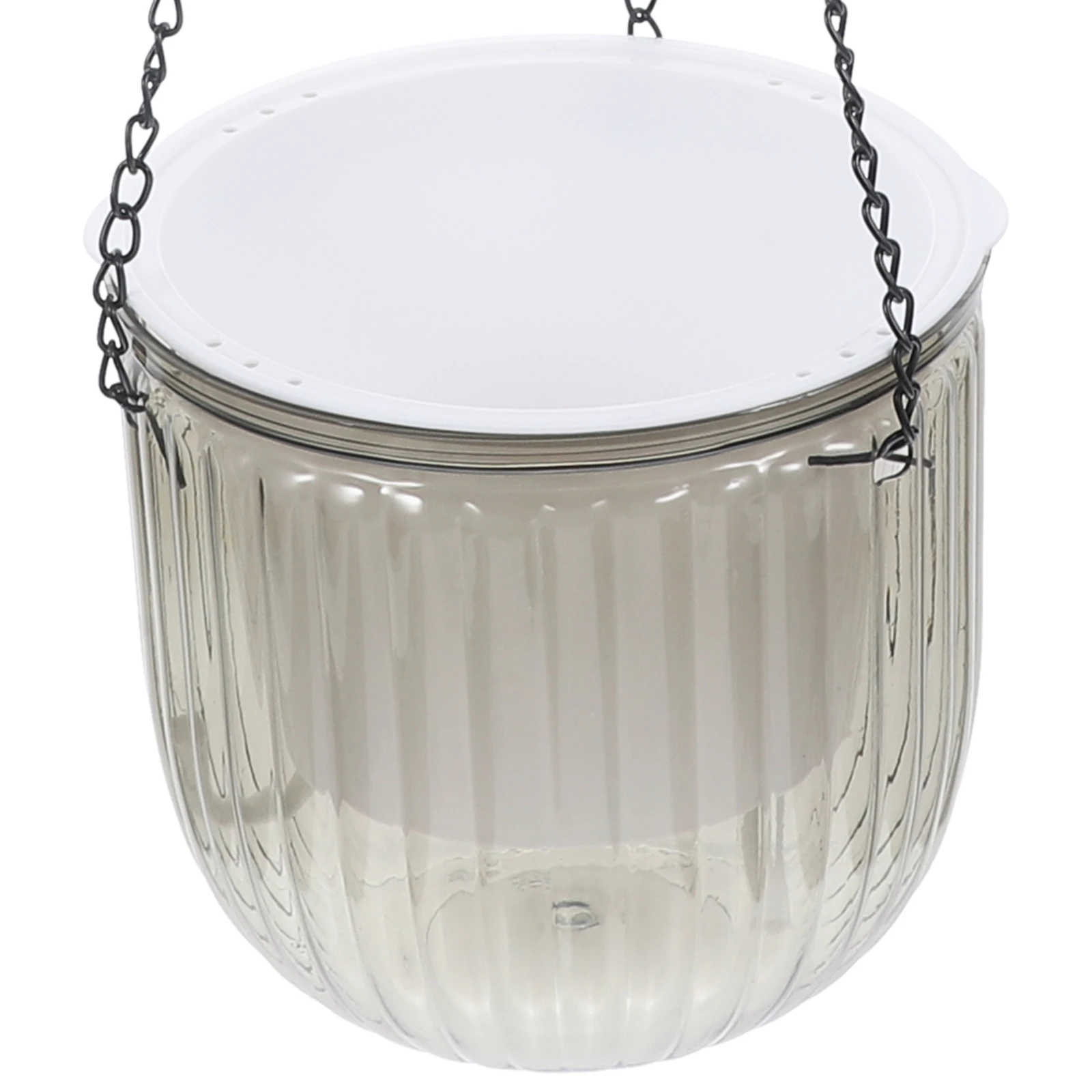 

Self Watering Flower Pot Hanging Planter Indoors Outdoors Small Wall Automatic Iron PET Planters Vase Garden Yard Decor