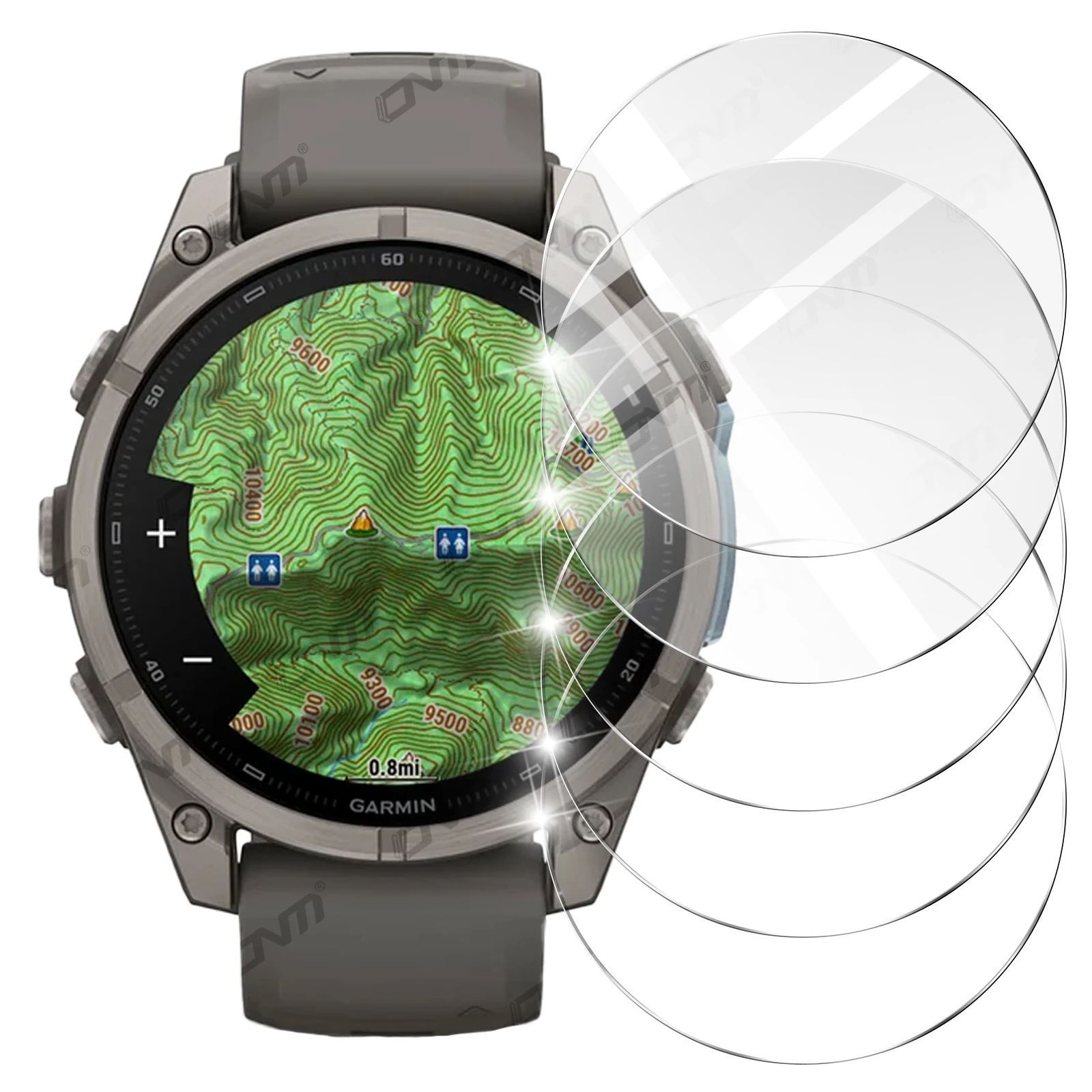 9H Panzerglas für Garmin Fenix 9 Pro Solar 43mm/47mm/51mm Displayschutz Langlebige HD-Glasfolie Kratzfest Zubehör – Detail 1