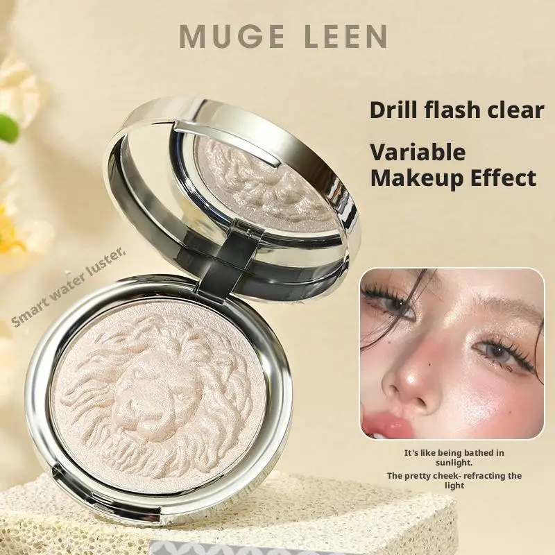 رأس الأسد على شكل قرص عالي البطاطس الماس اللامع عالي اللمعان معجون بيرليسسينت غرامة فلاش الوجه مكياج تجميل عالي اللمعان