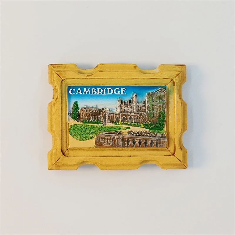 Britain，University of Cambridge，3D Stereoscopic，Tourism Souvenirs，Resin painting，Decoration home，Refrigerator magnets