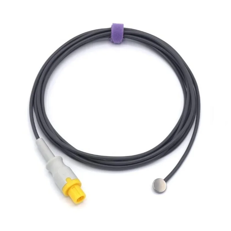 Compatible for Comen round 2 pin skin temperature probe (thick version) Temperature Probe temperature sensor