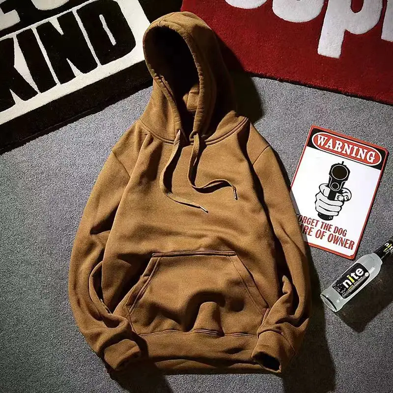 2025Autumn Casual Women's Solid Hoodie Comfortable Strecth Sweatshirts Loose Pocket Warm Clothes Fashion Street Female Pullovers