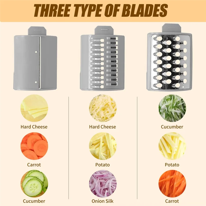 

2025 Trendelectric Cheese Grater Multifunctional Vegetable Slicer Vegetable Slicer For Kitchen Use