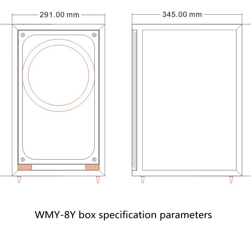 LT-01 맞춤형 6.5인치 8인치 10인치 원목 빈 박스 책장 바닥 설치형 오디오 풀 프리퀀시 코엑시얼 스피커