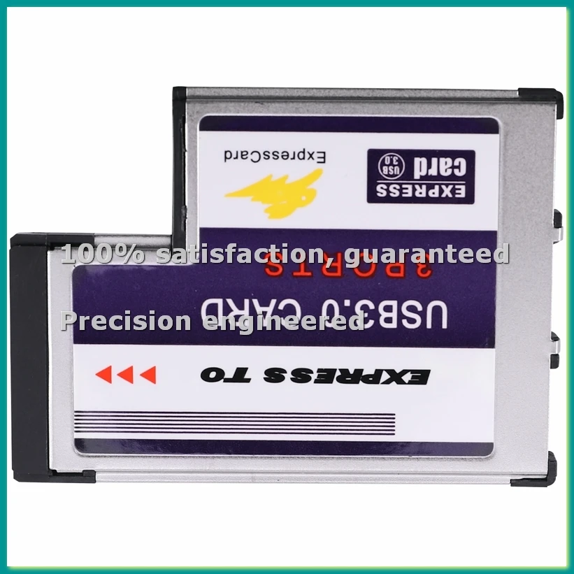 Adaptador de 3 Puertos USB 3.0 Ocultos Internos a Express Card de 54 mm, Chipset FL1100-TCES