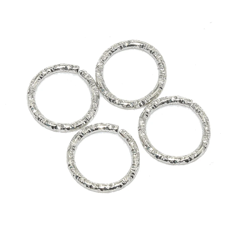 50-100pcs 8-20mm Twist OpenJump Rings Iron Round Jump Ring Connectors For DIY Earring Bracelet Necklace Pendant Jewelry Findings