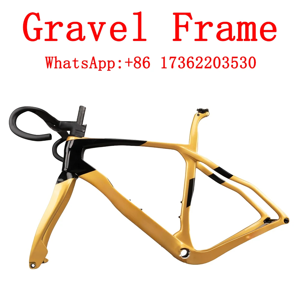 

2025 Grevil F Carbon Road Bike Frame Carbon Frames Road Bike Carbon Bicycle Frameset Racing Frame Handlebar Yellow Color 1