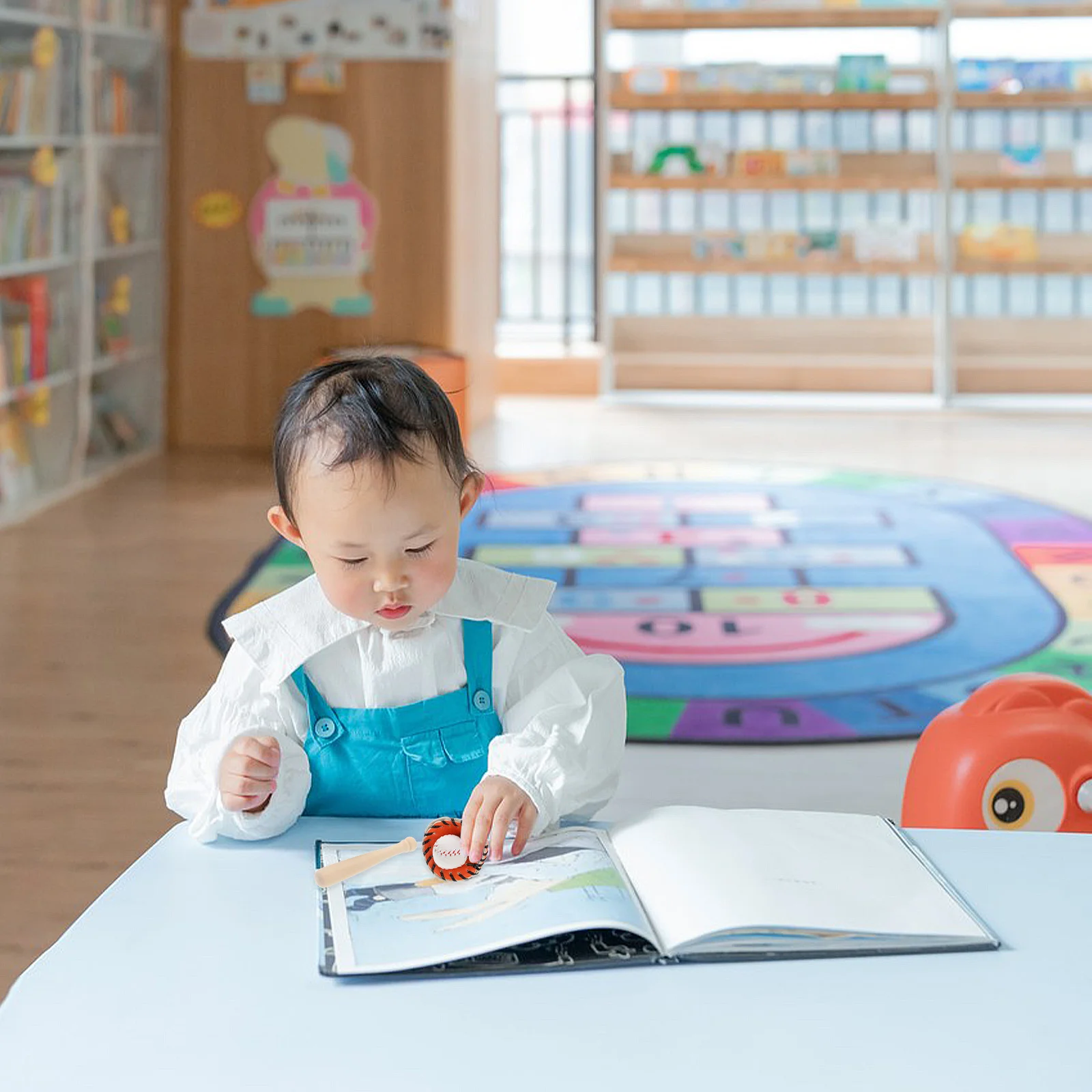 1 مجموعة 1 مجموعة البيسبول كيت قفاز الخفافيش بو الخشب منزل البيسبول عدة الرياضة للمنزل الصغير الحرف التظاهر اللعب ديكور #5