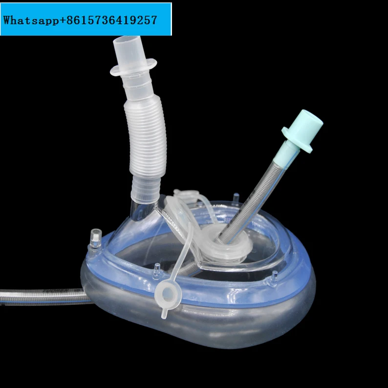 For 1PCS Disposable Anesthesia Mask Endoscope Fiber Bronchoscope Gastroscope Type 2 Intubation Anesthesia Mask