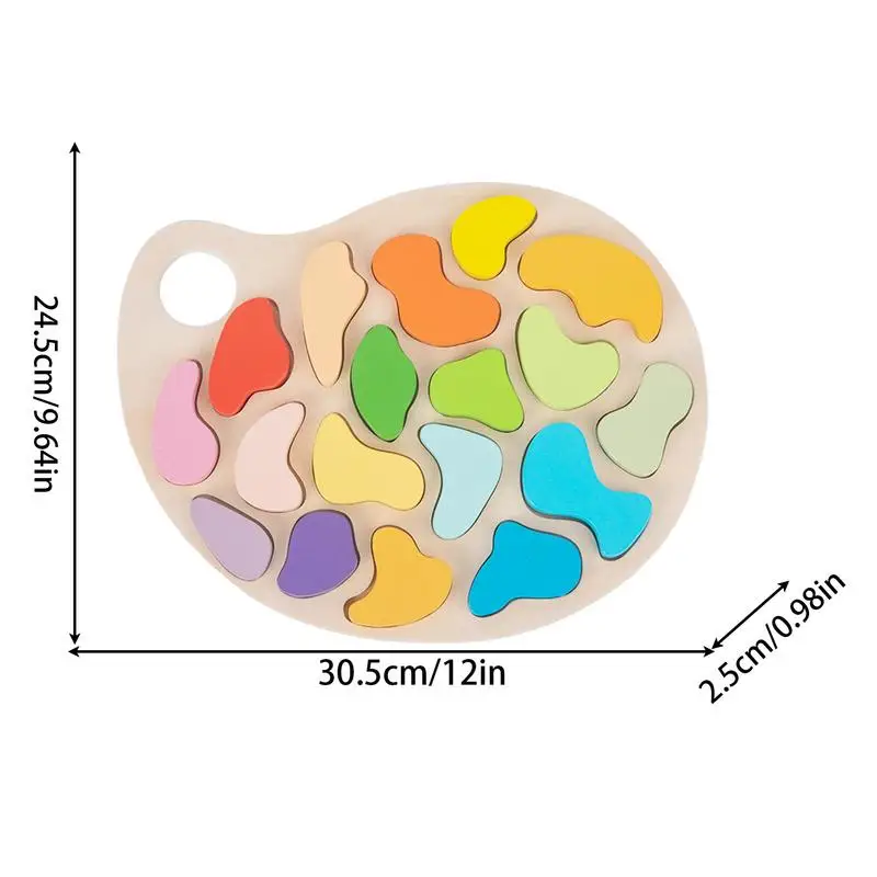Forma de madeira quebra-cabeças forma de madeira peg quebra-cabeça atividades de aprendizagem pré-escolar paleta de cores design para viagens restaurante jogo silencioso